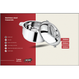 Boche Stainless steel Casserole 2500ML-3...