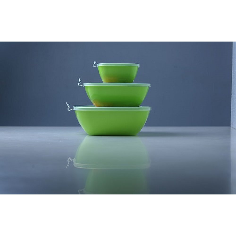 Le Wàre Accura Cook Serve Store Bowl with Lid 3pcs 